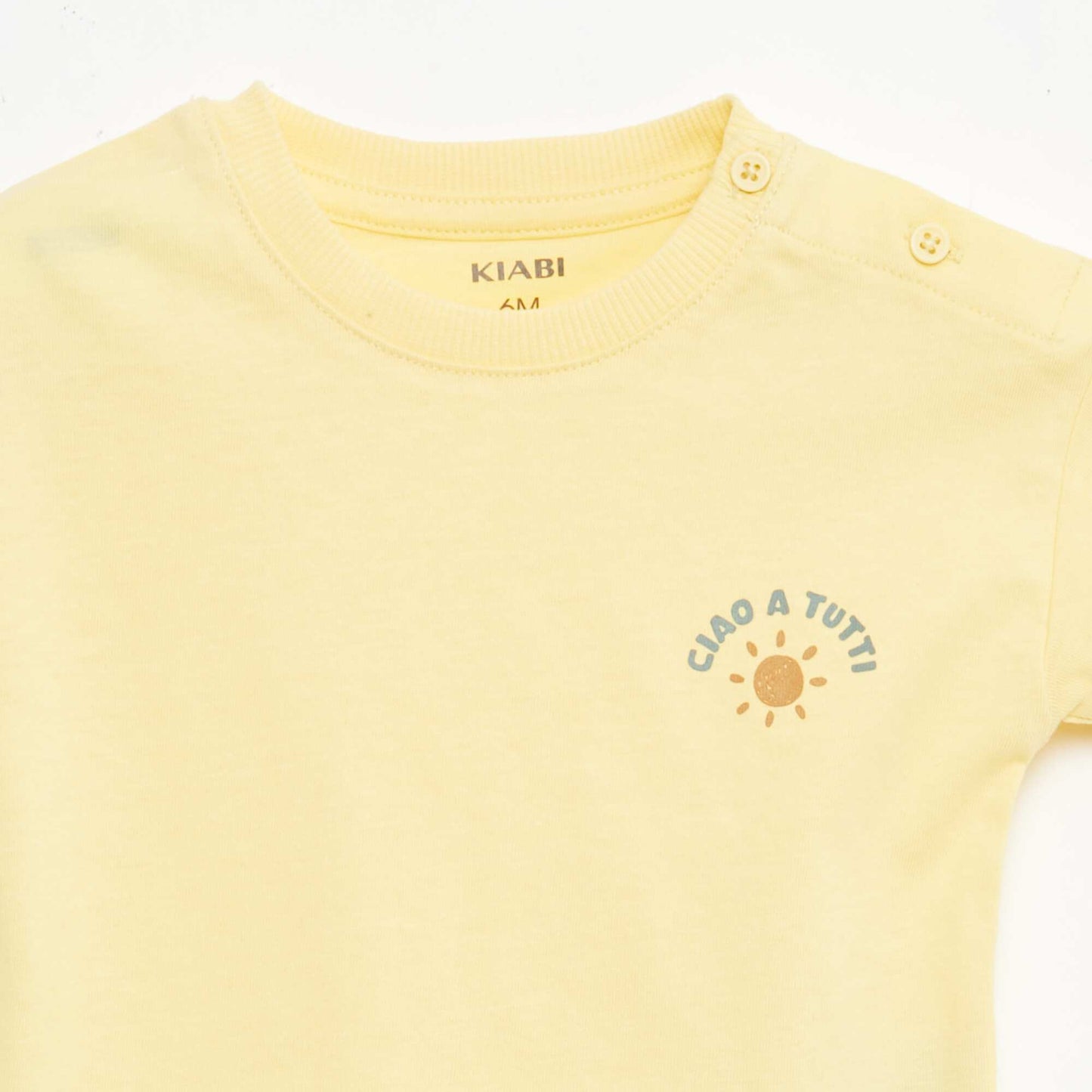 2-Piece Short and T-Shirt Set YELLOW