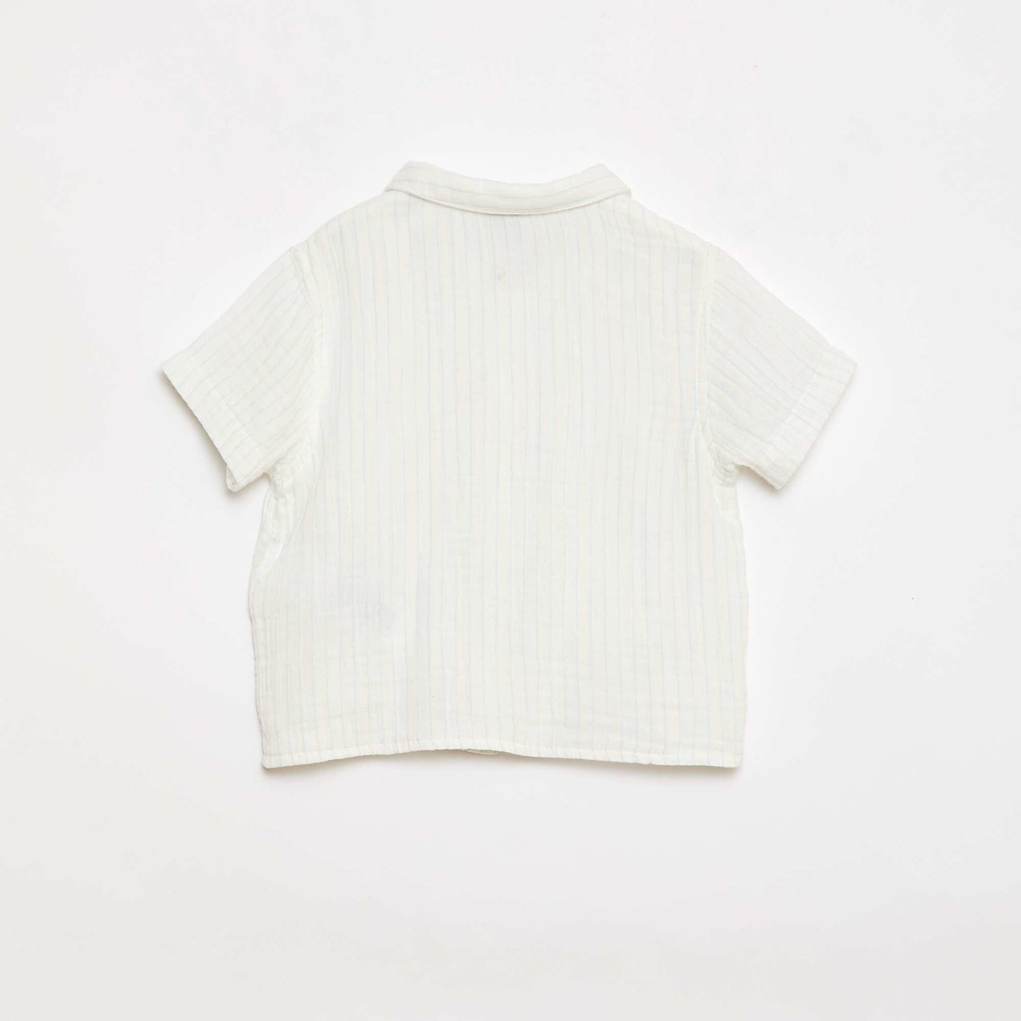 Two-piece shirt and shorts set WHITE