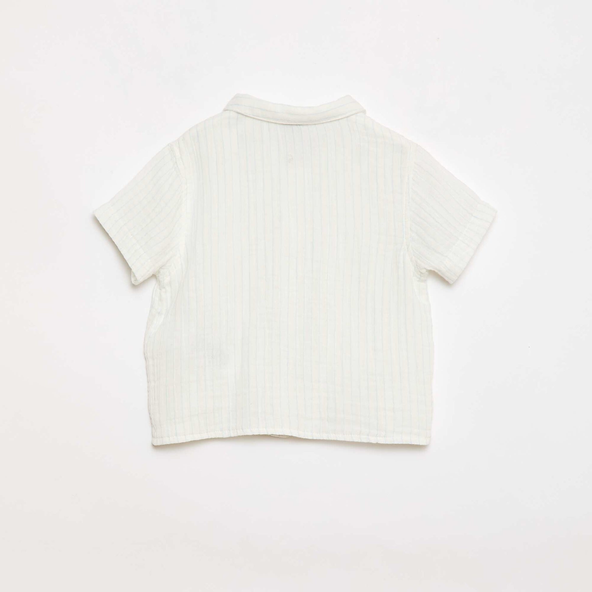 Two-piece shirt and shorts set WHITE