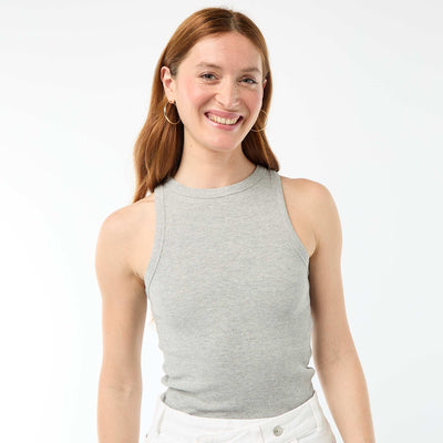 Sleeveless Tank Top with American Armholes GREY