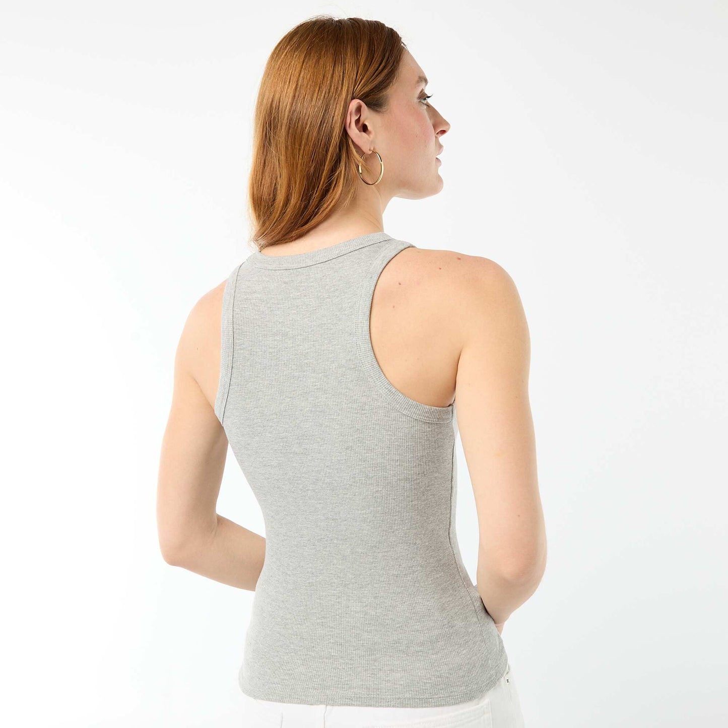 Sleeveless Tank Top with American Armholes GREY