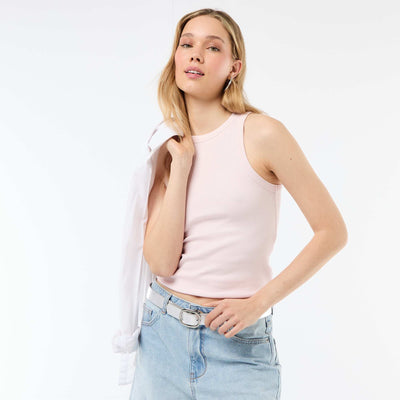 Sleeveless Tank Top with American Armholes PINK