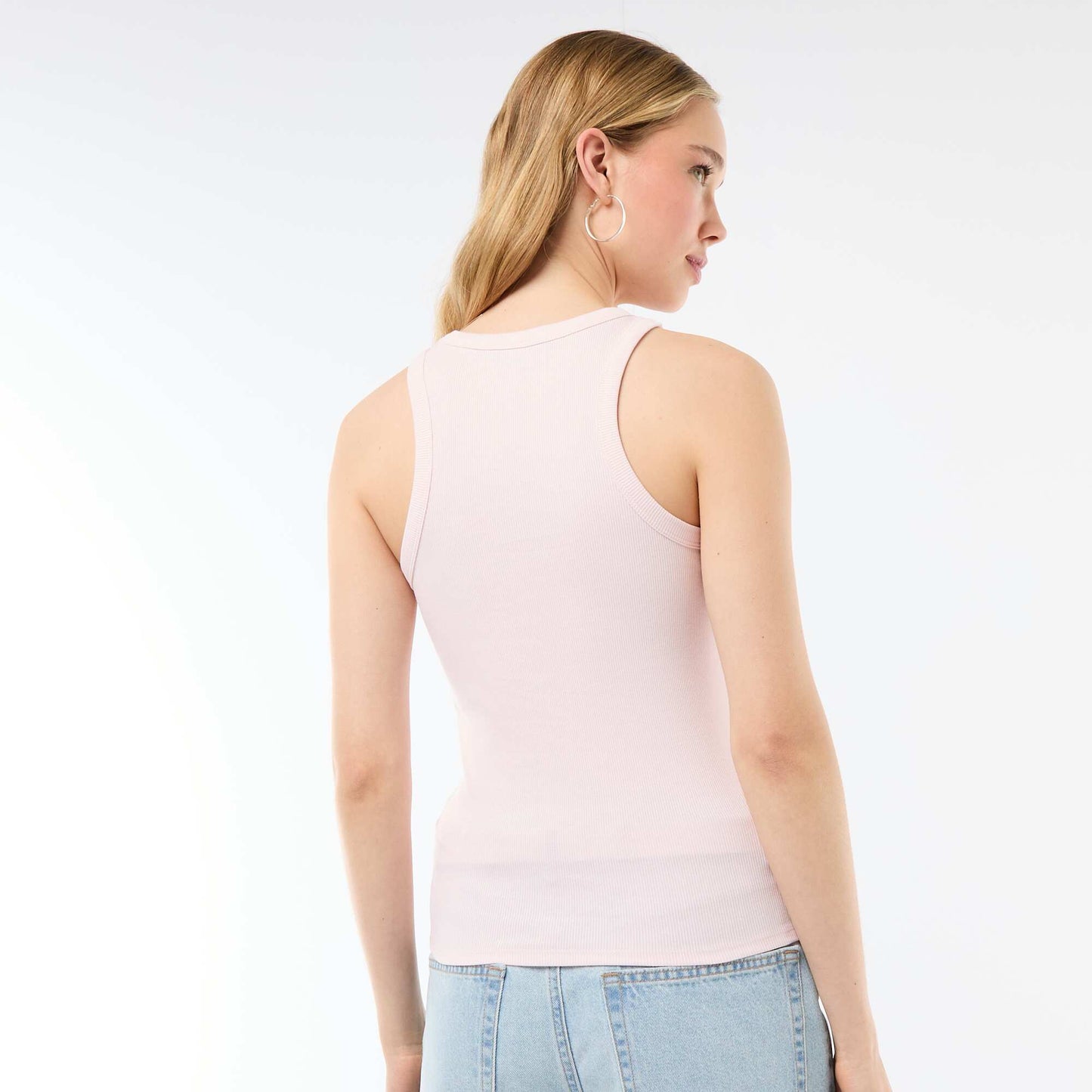 Sleeveless Tank Top with American Armholes PINK