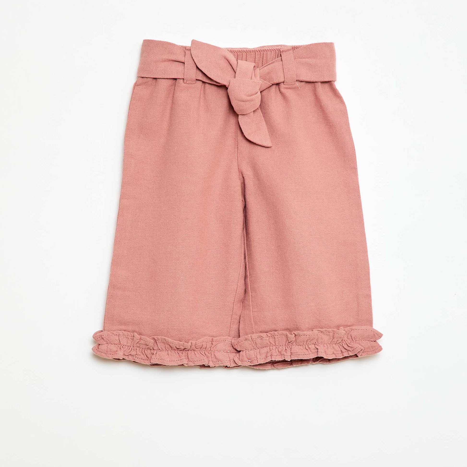Mixed Linen Trousers PINK