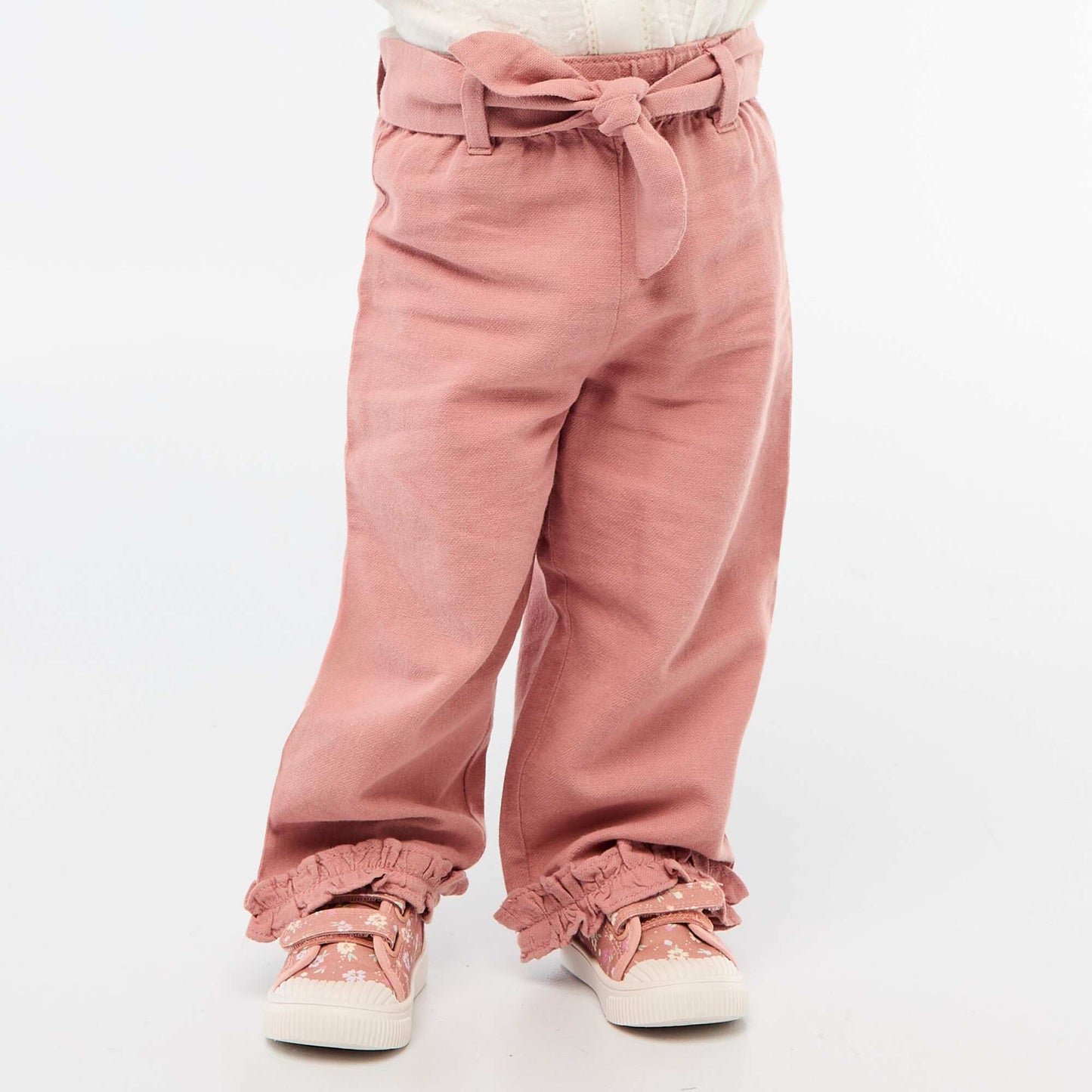 Mixed Linen Trousers PINK