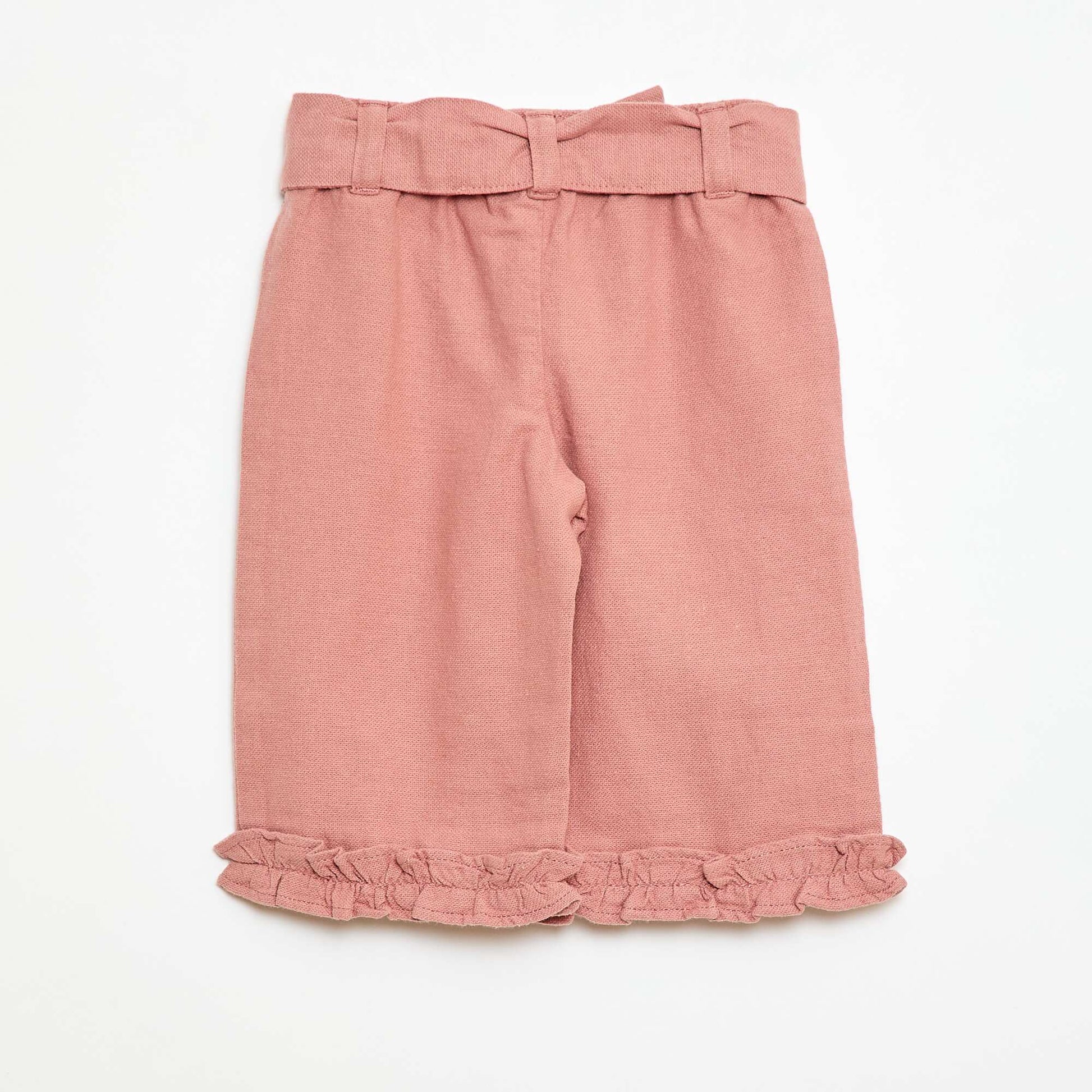 Mixed Linen Trousers PINK