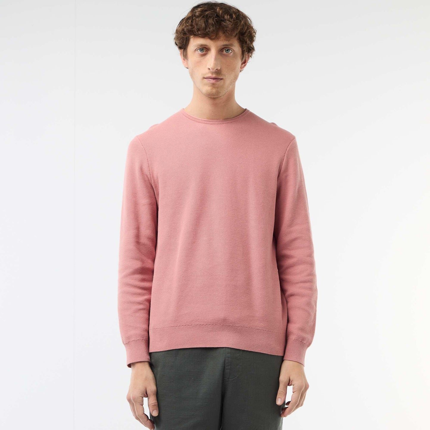 Honeycomb Knit Sweater PINK