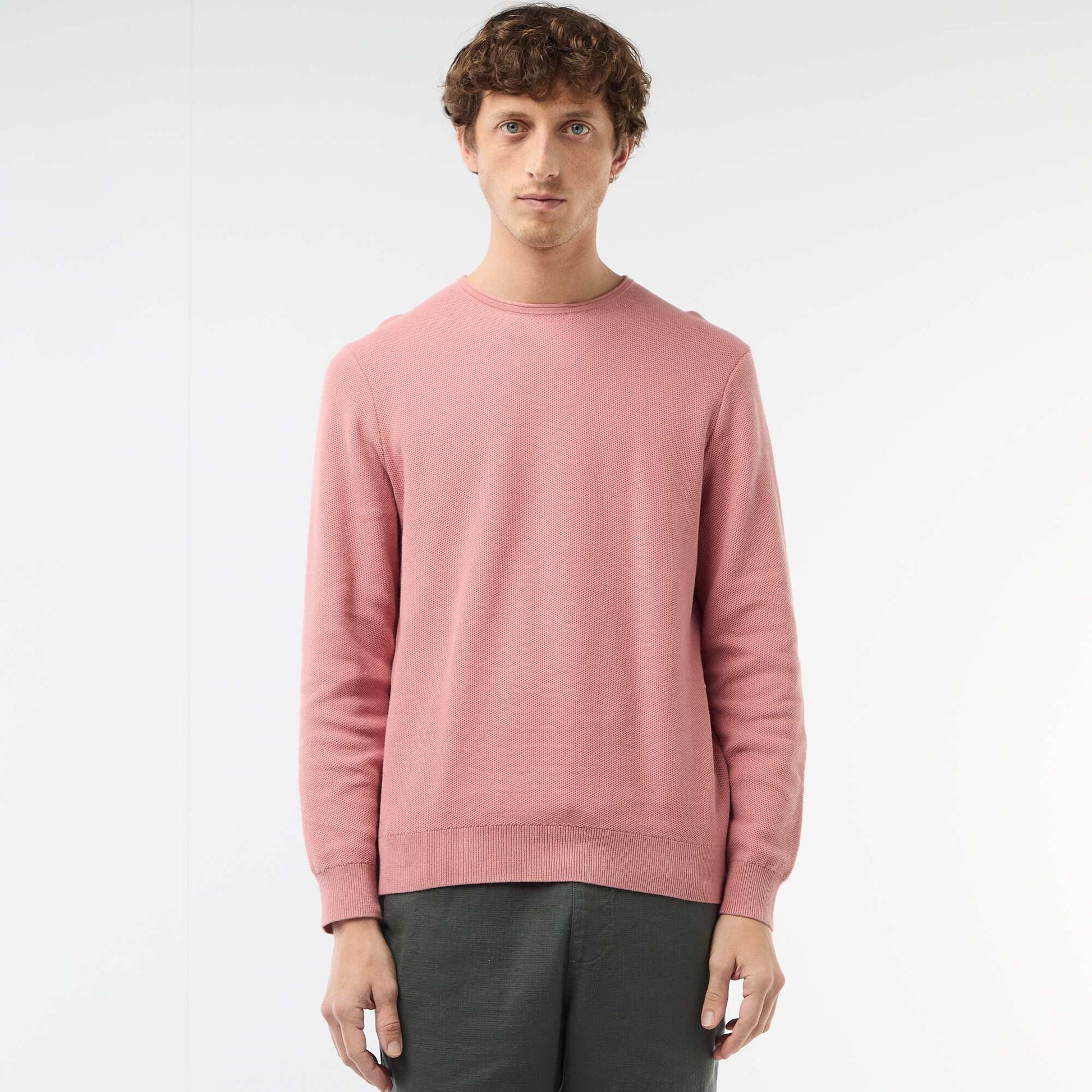 Honeycomb Knit Sweater PINK
