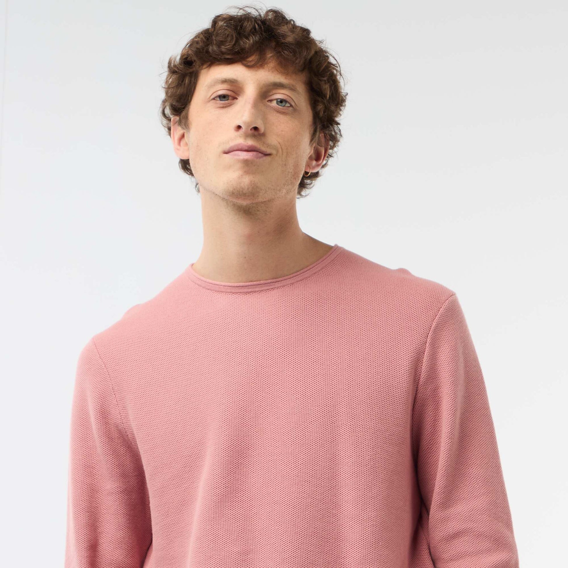 Honeycomb Knit Sweater PINK