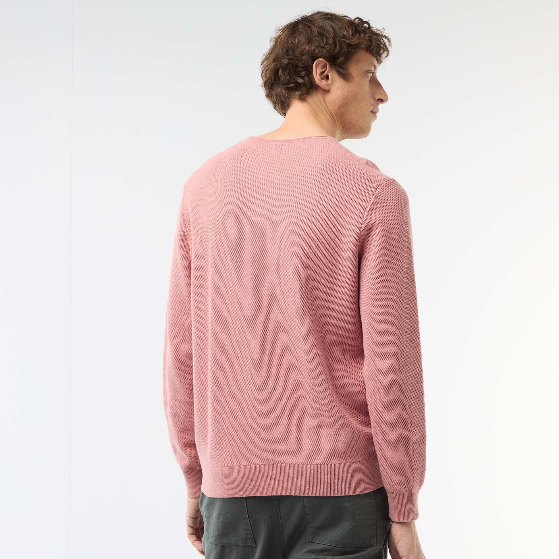 Honeycomb Knit Sweater PINK