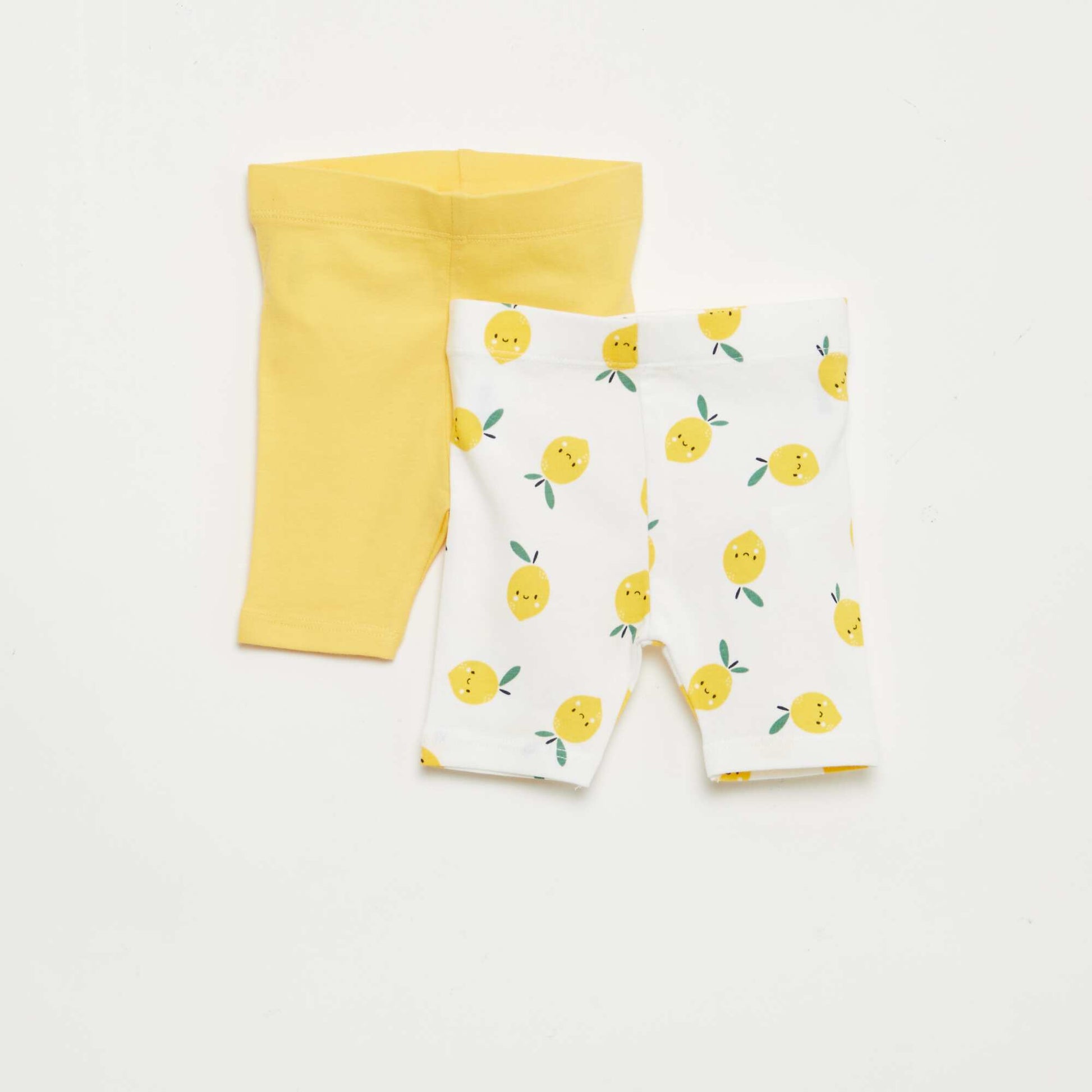 2-pack of cropped leggings YELLOW