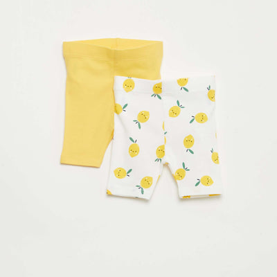 2-pack of cropped leggings YELLOW