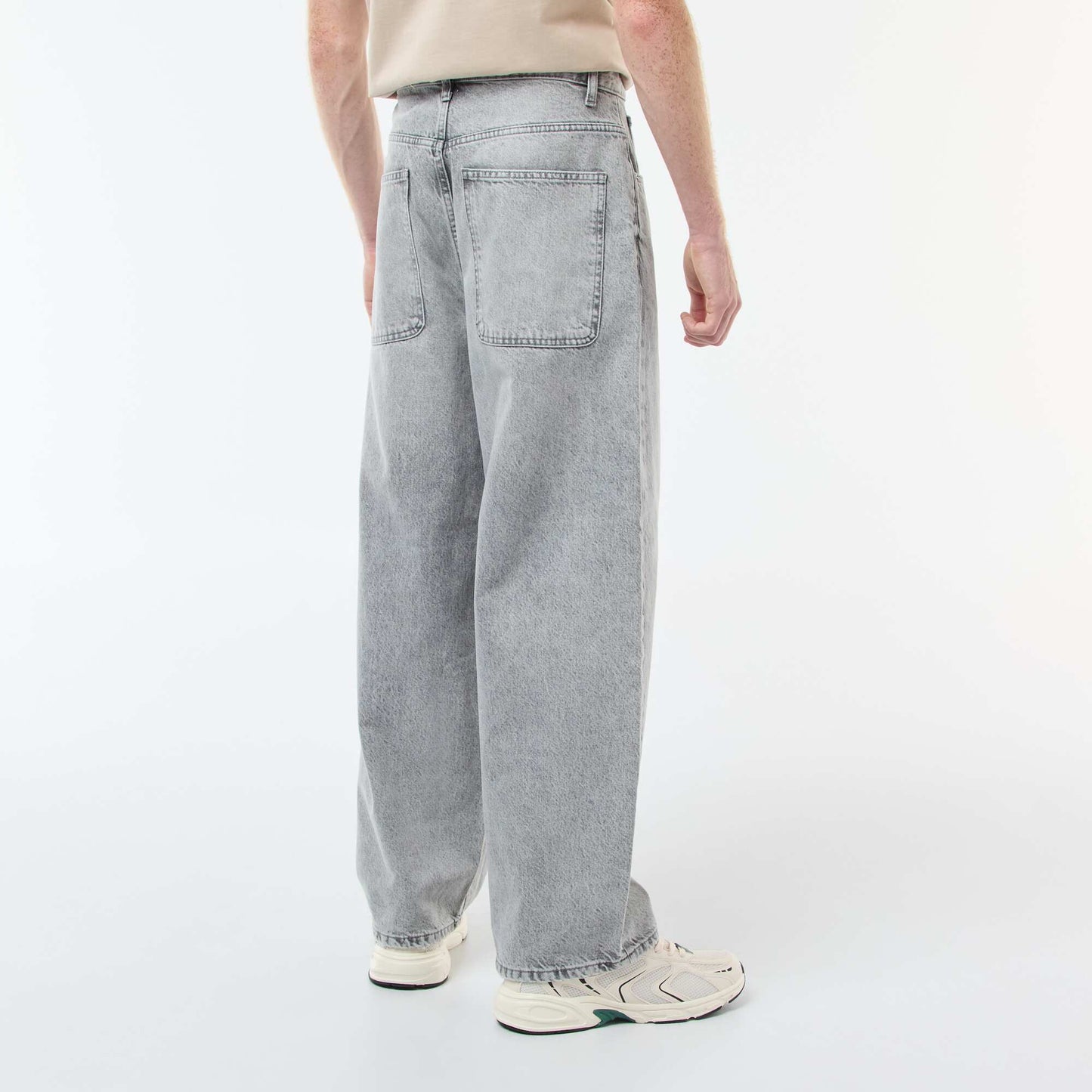 Baggy Denim Fit Jeans in Cotton GREY