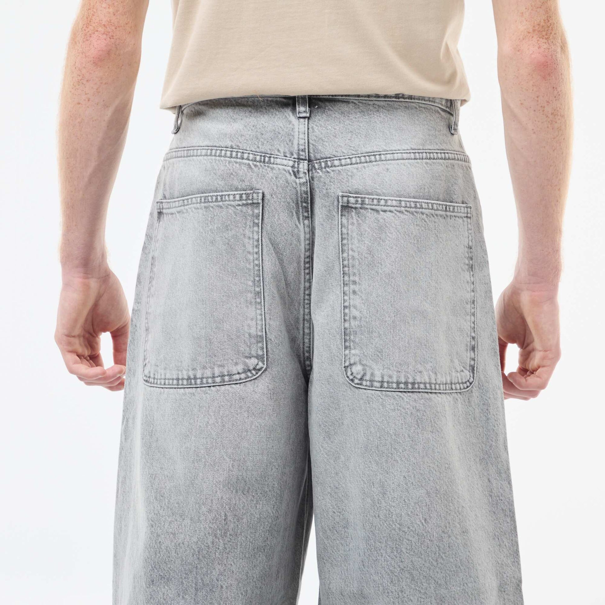 Baggy Denim Fit Jeans in Cotton GREY