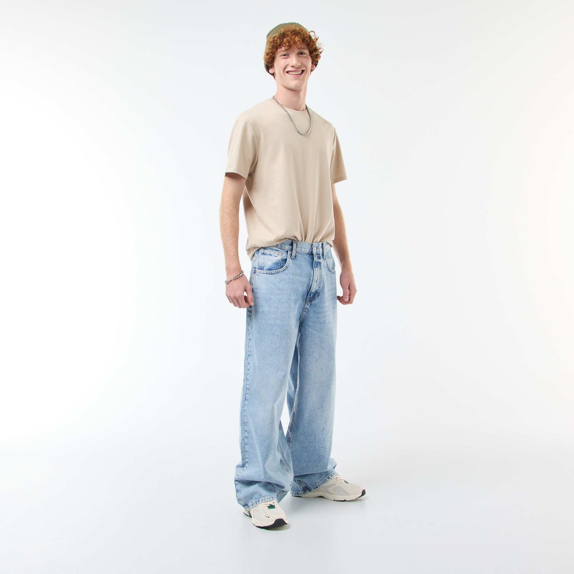 Baggy Denim Fit in Cotton BLUE