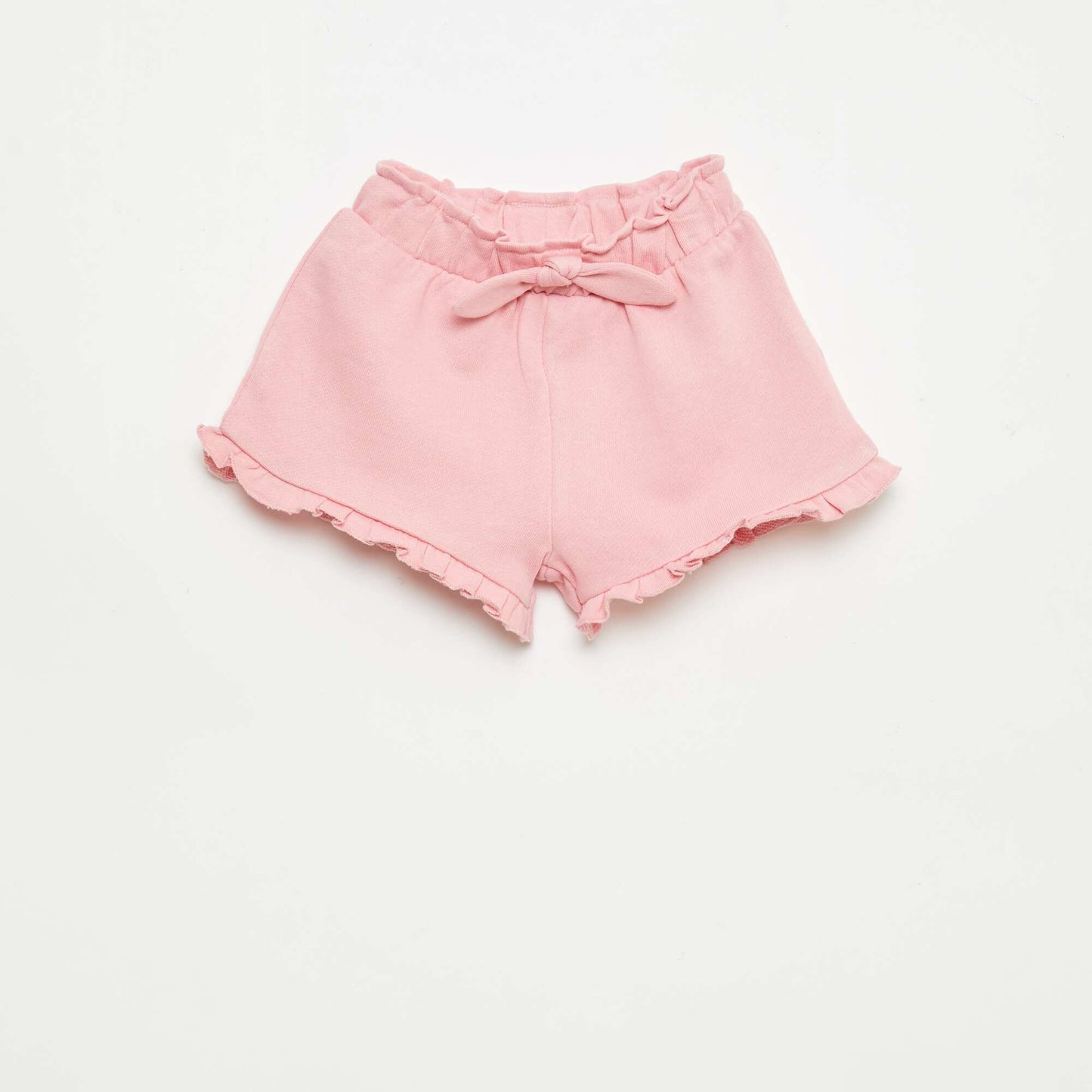 Ruffled Shorts with Tie Waist PINK