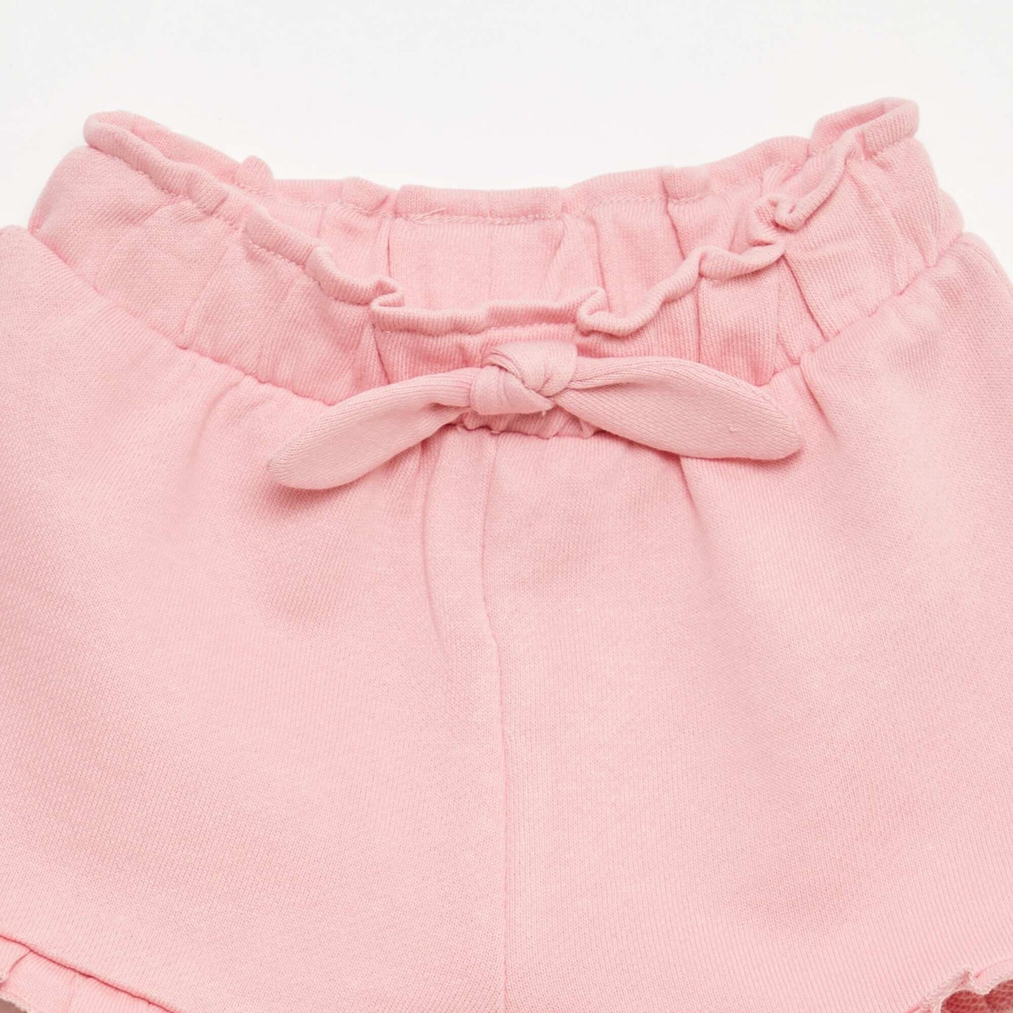 Ruffled Shorts with Tie Waist PINK
