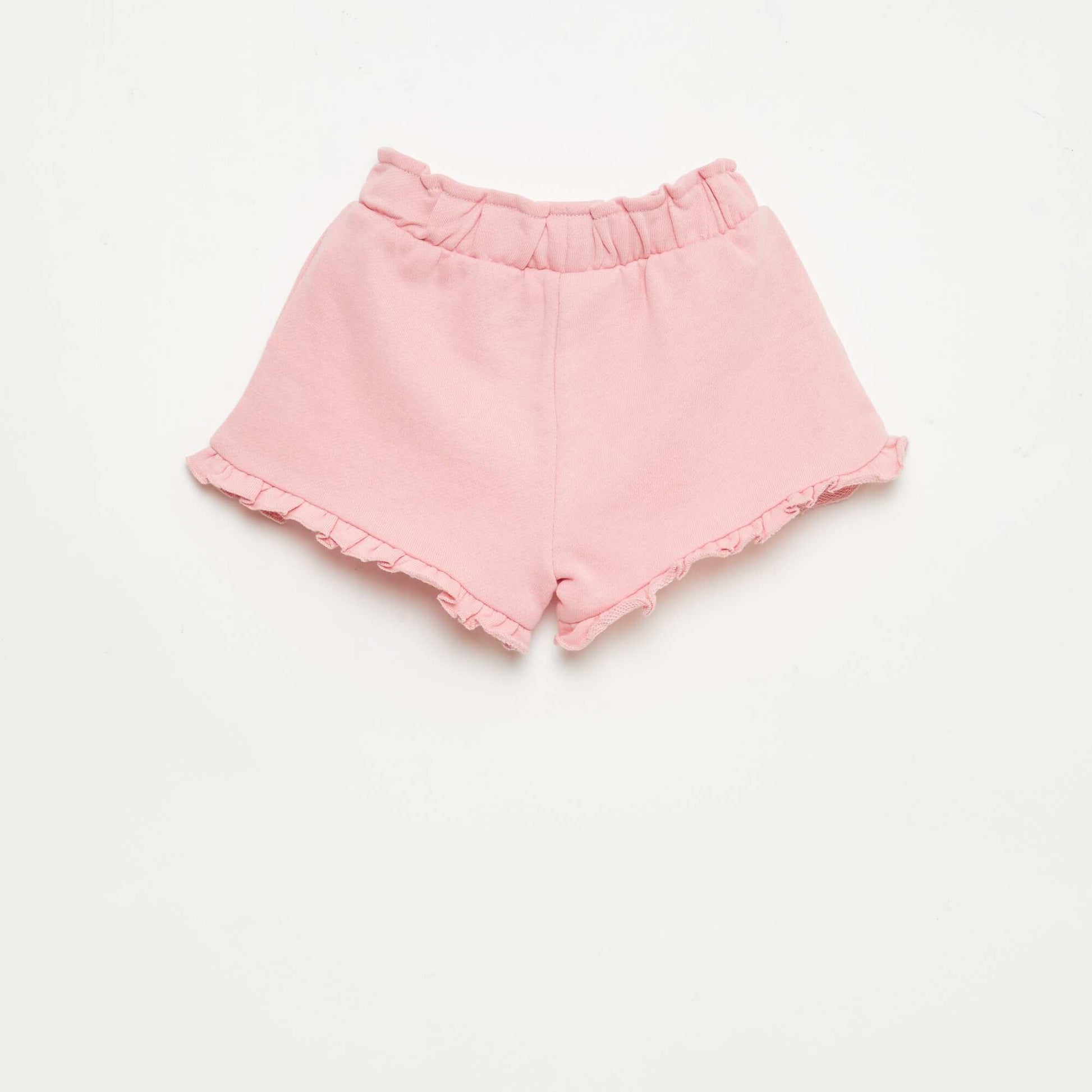 Ruffled Shorts with Tie Waist PINK