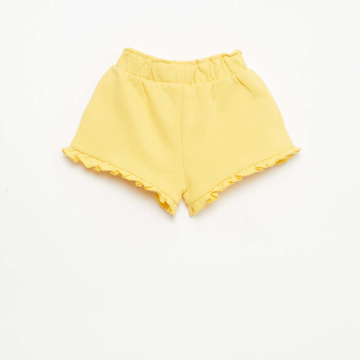 Ruffled Shorts with Tie Waist YELLOW