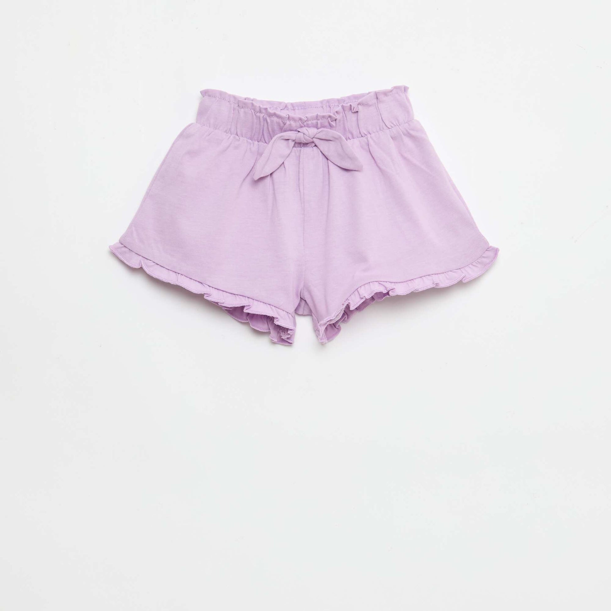 3-Pack of Solid Color Ruffled Shorts PURPLE