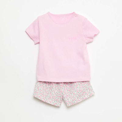 All-Over Outfit T-Shirt + Shorts PINK