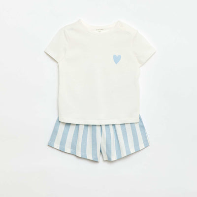 All-Over Outfit T-Shirt + Shorts BLUE