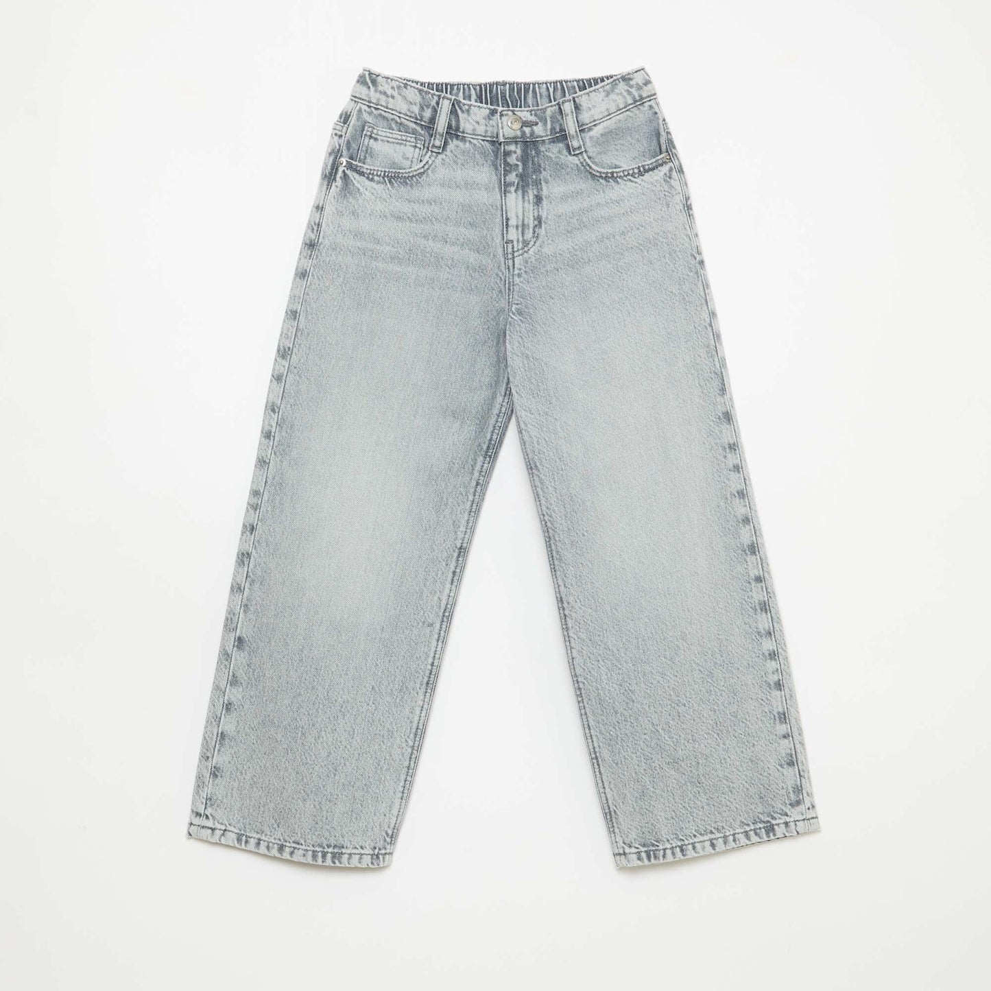 Plain Baggy 5-Pocket Jeans GREY