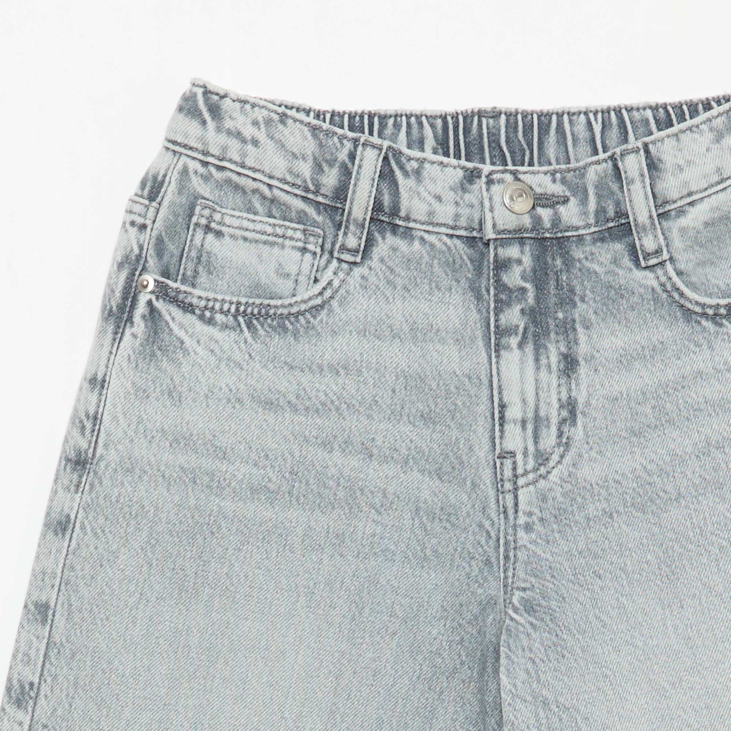 Plain Baggy 5-Pocket Jeans GREY