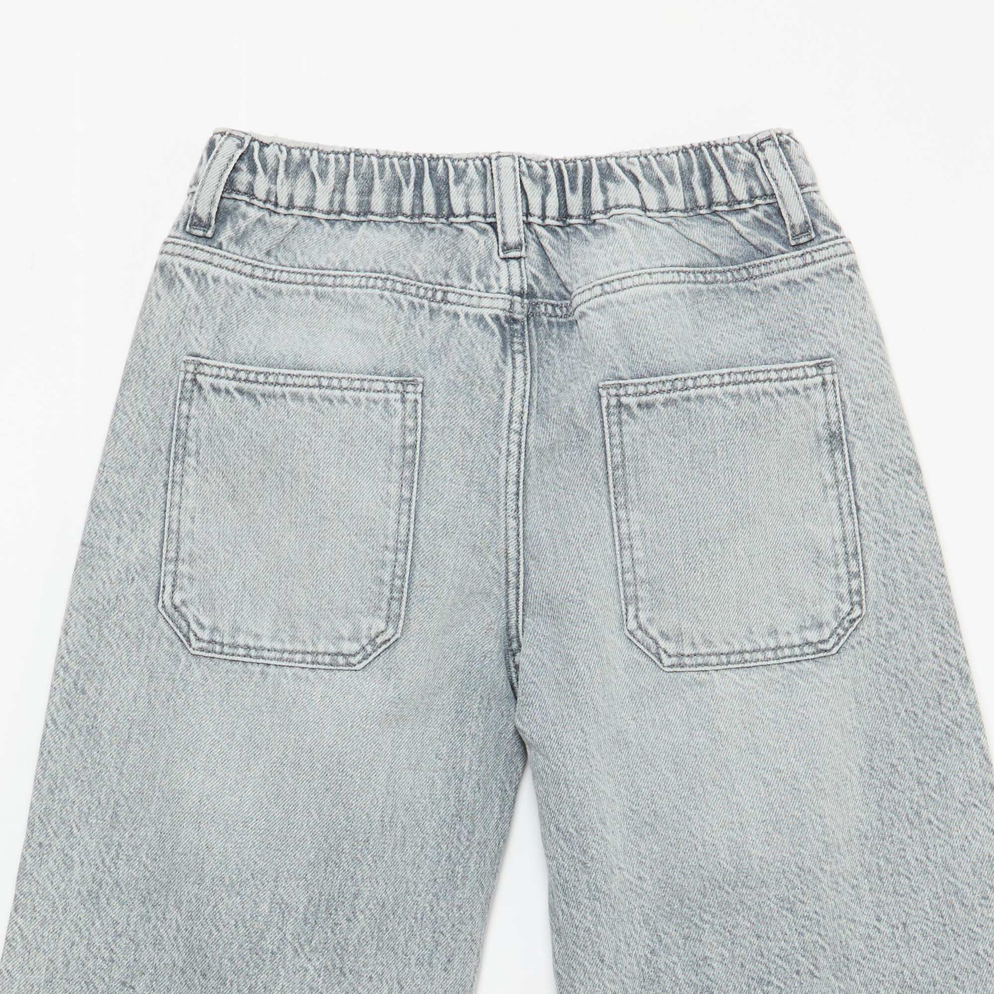 Plain Baggy 5-Pocket Jeans GREY