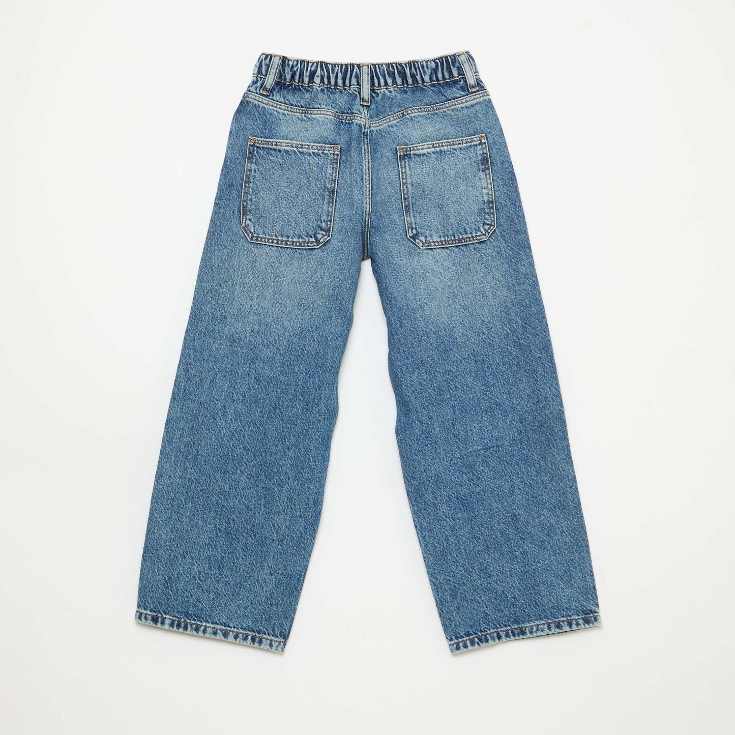 Solid Baggy 5-Pocket Jeans BLUE