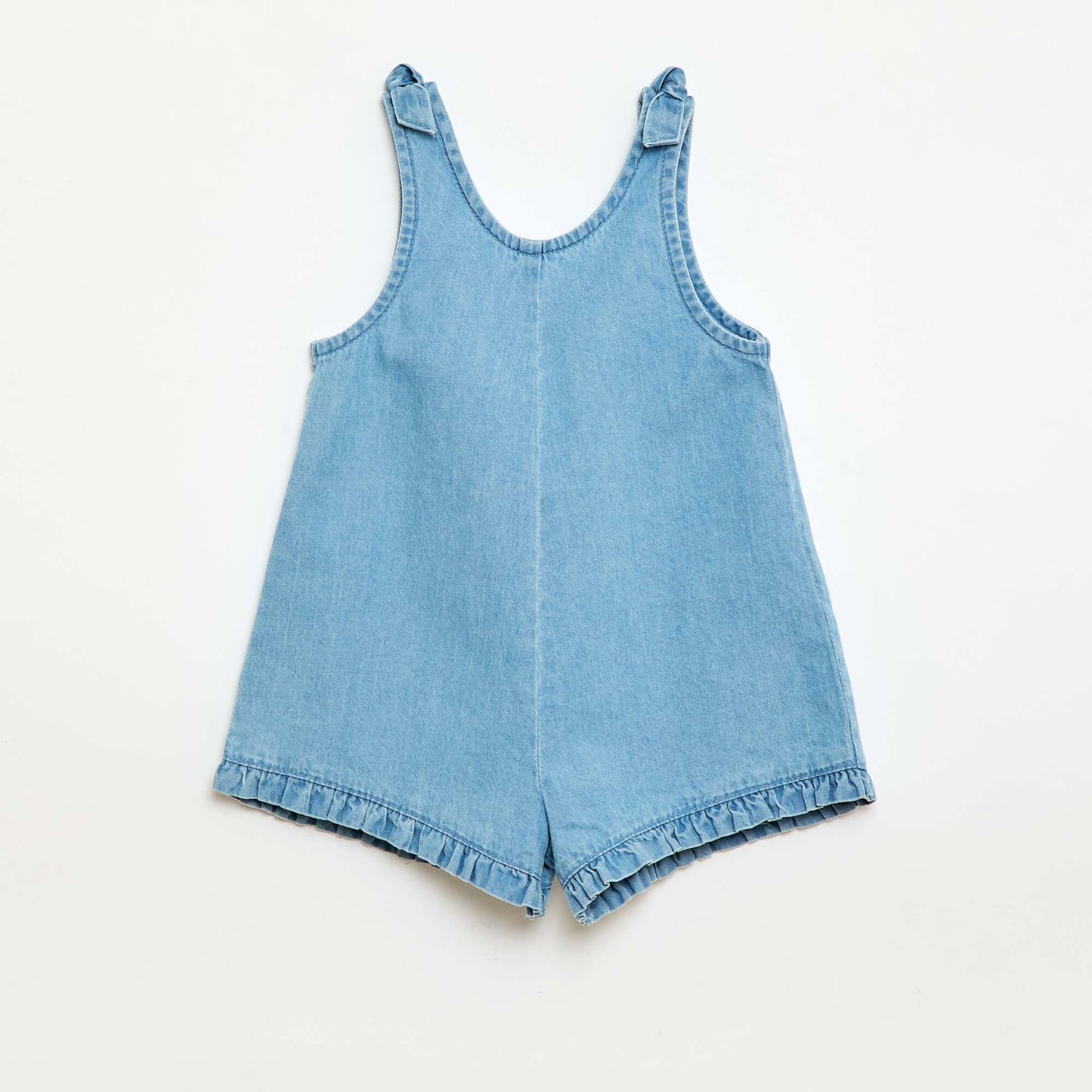 Short Denim Romper BLUE