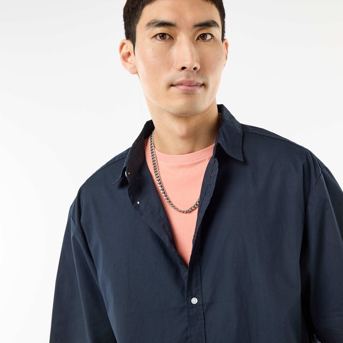 Poplin Short-Sleeved Shirt BLUE