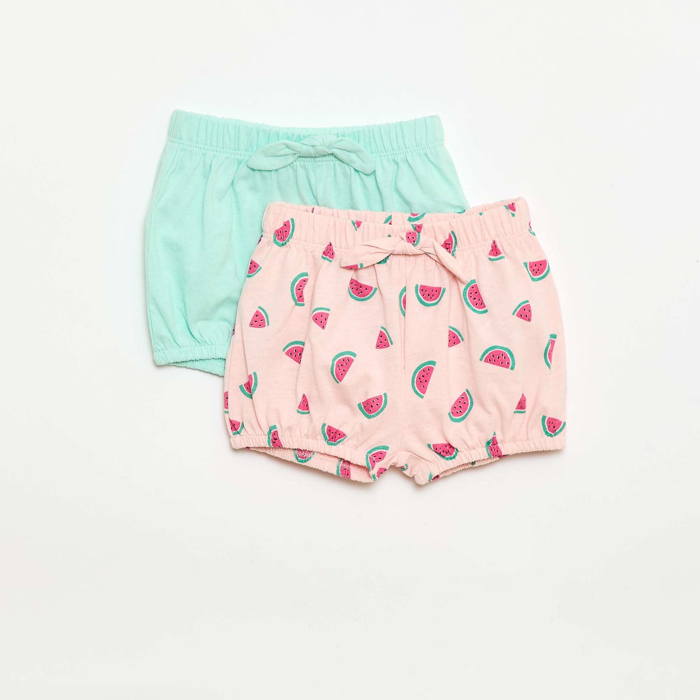 2-pack shorts with decorative bows PINK