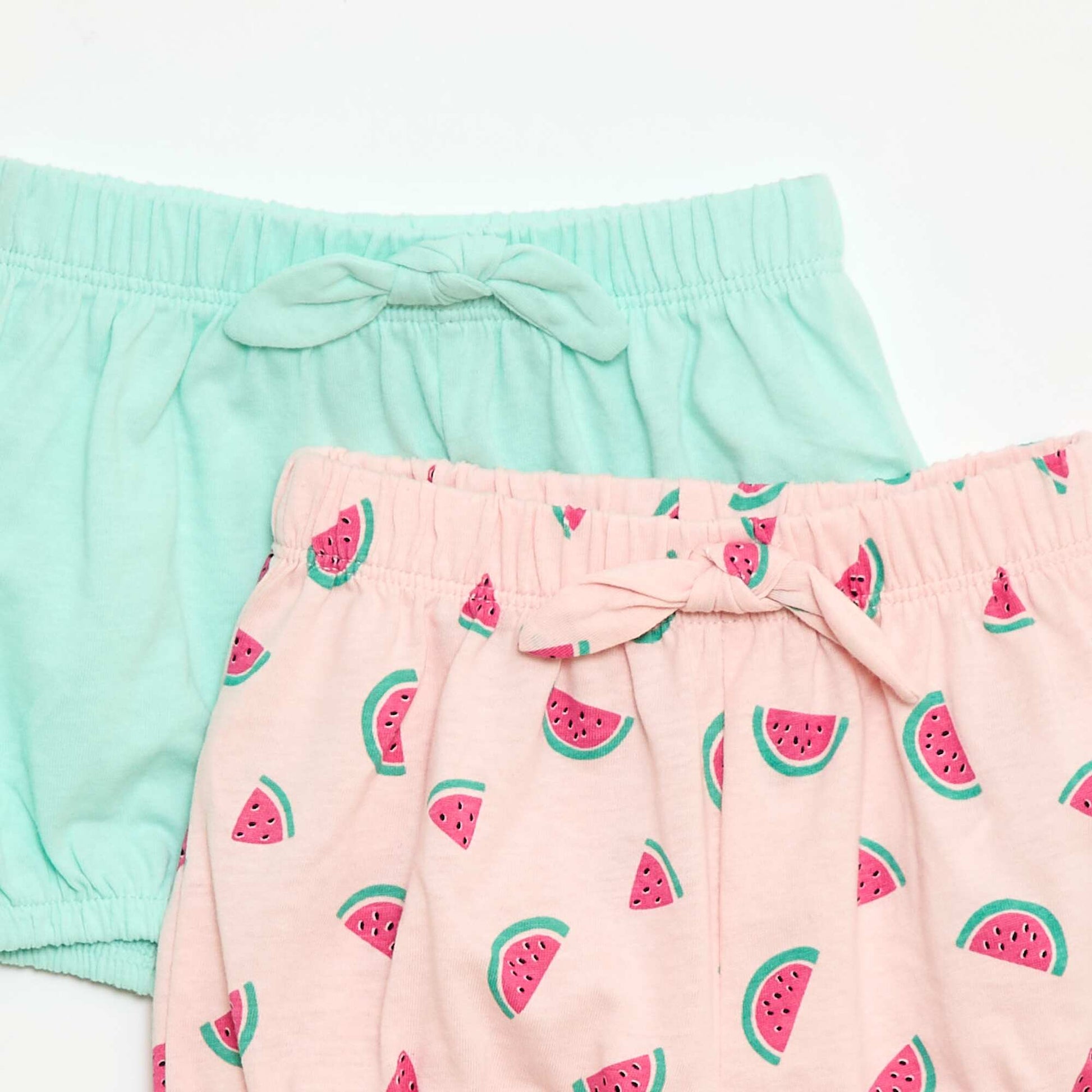 2-pack shorts with decorative bows PINK