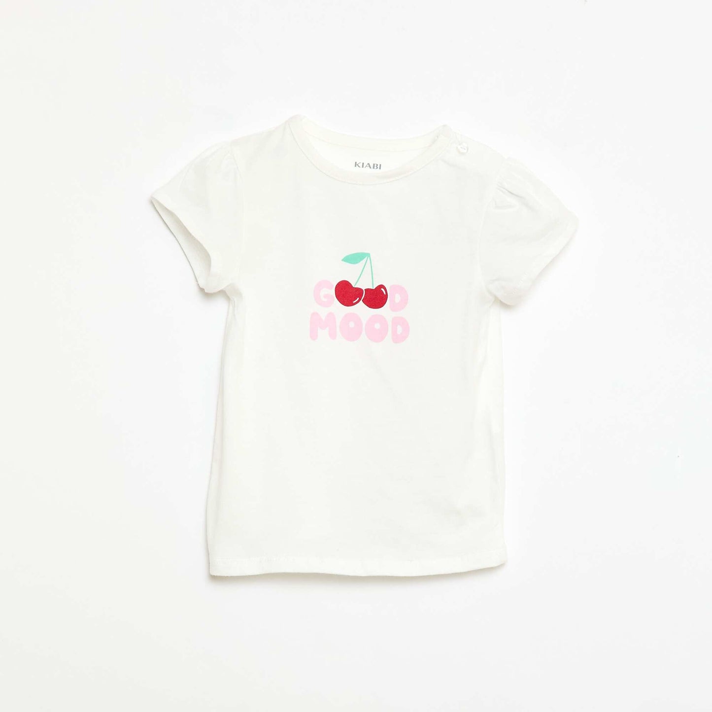 Jersey T-shirt with short sleeves WHITE