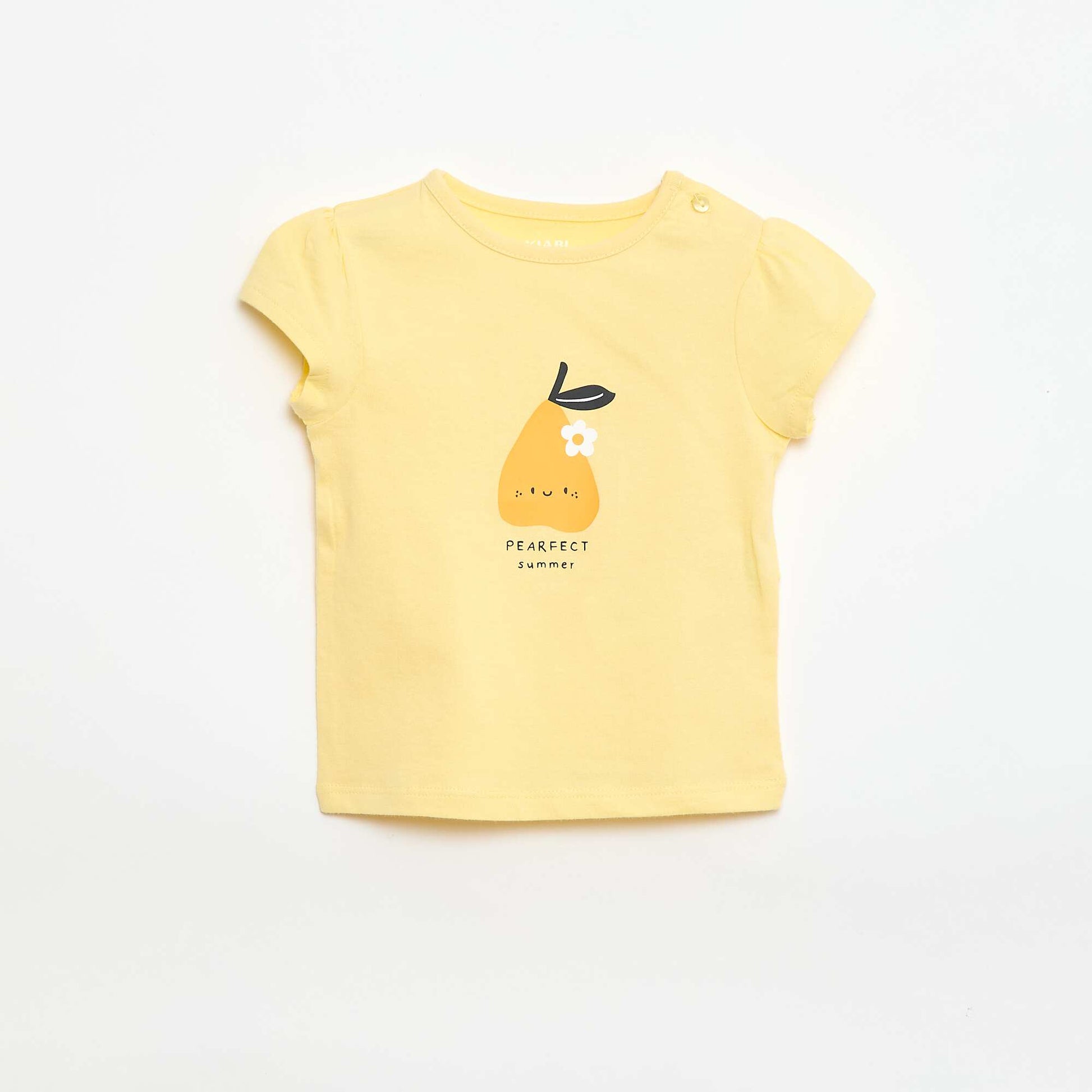 Jersey T-shirt with short sleeves YELLOW