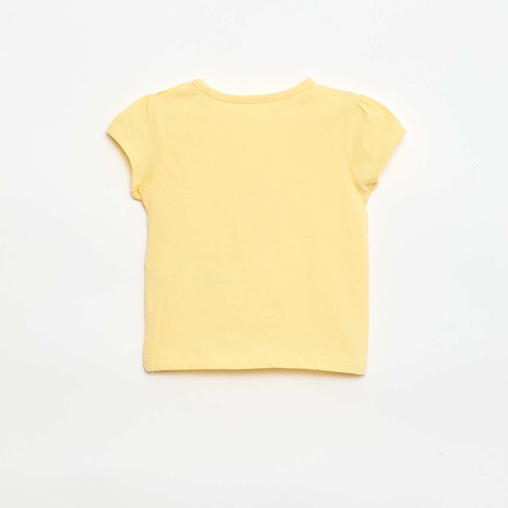 Jersey T-shirt with short sleeves YELLOW