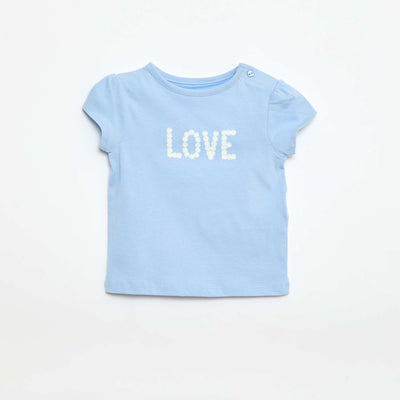 Jersey T-shirt with short sleeves BLUE