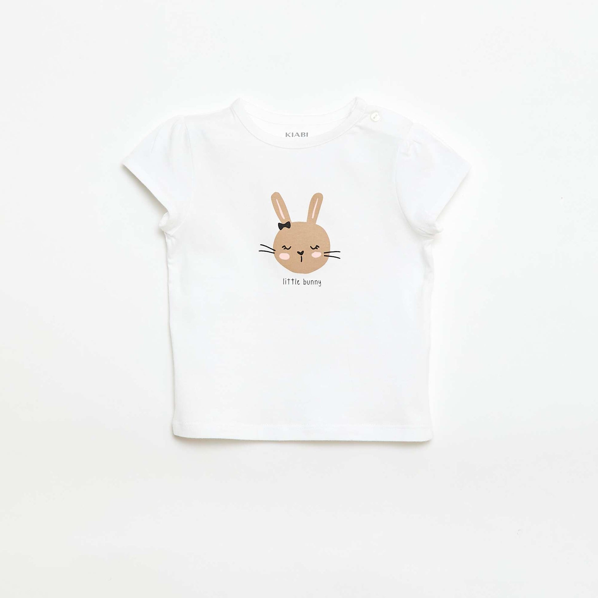 Jersey T-shirt with short sleeves WHITE