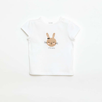 Jersey T-shirt with short sleeves WHITE