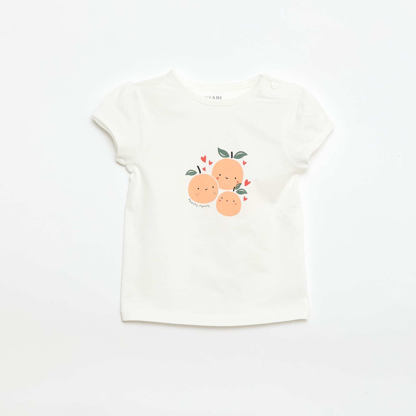Jersey T-shirt with short sleeves WHITE