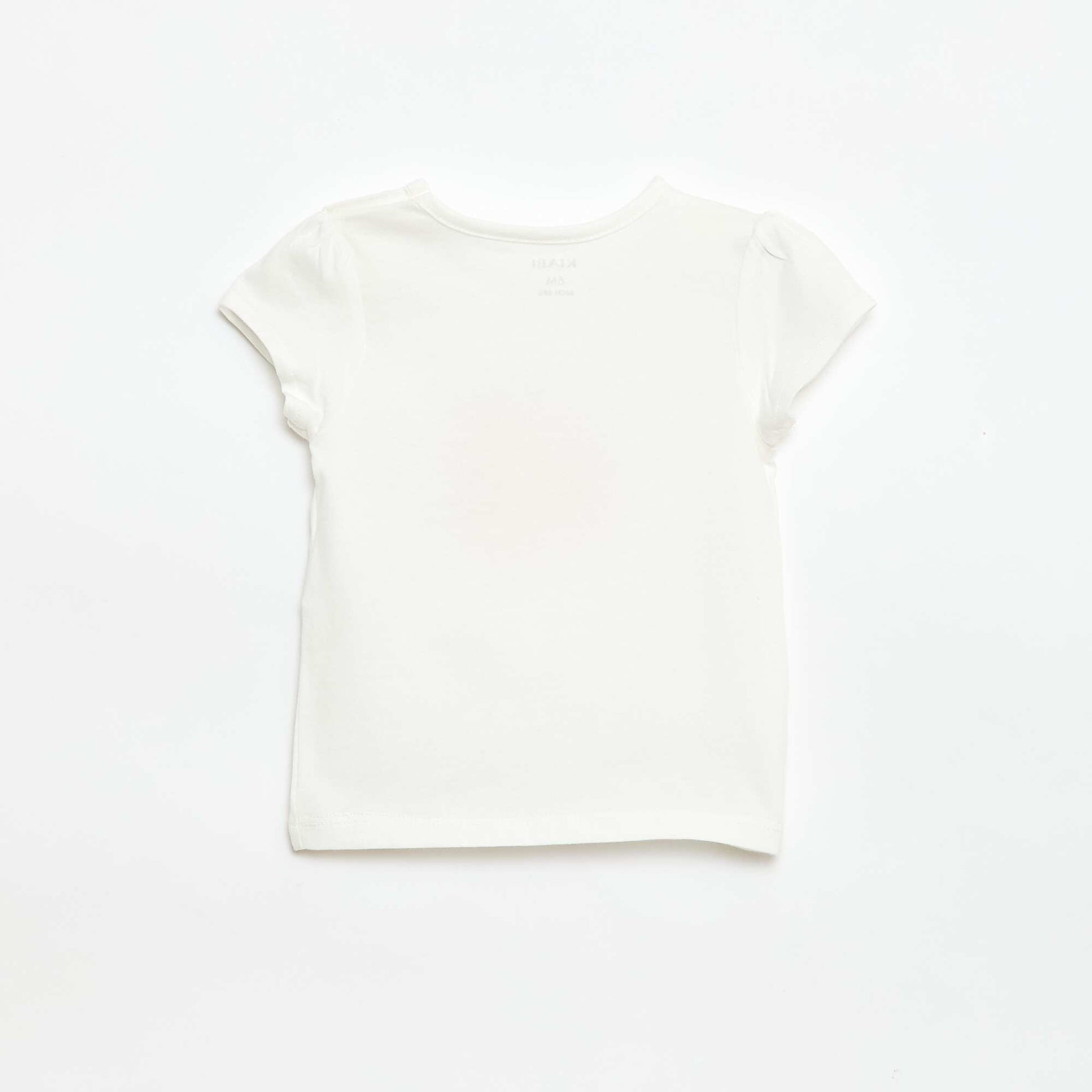 Jersey T-shirt with short sleeves WHITE