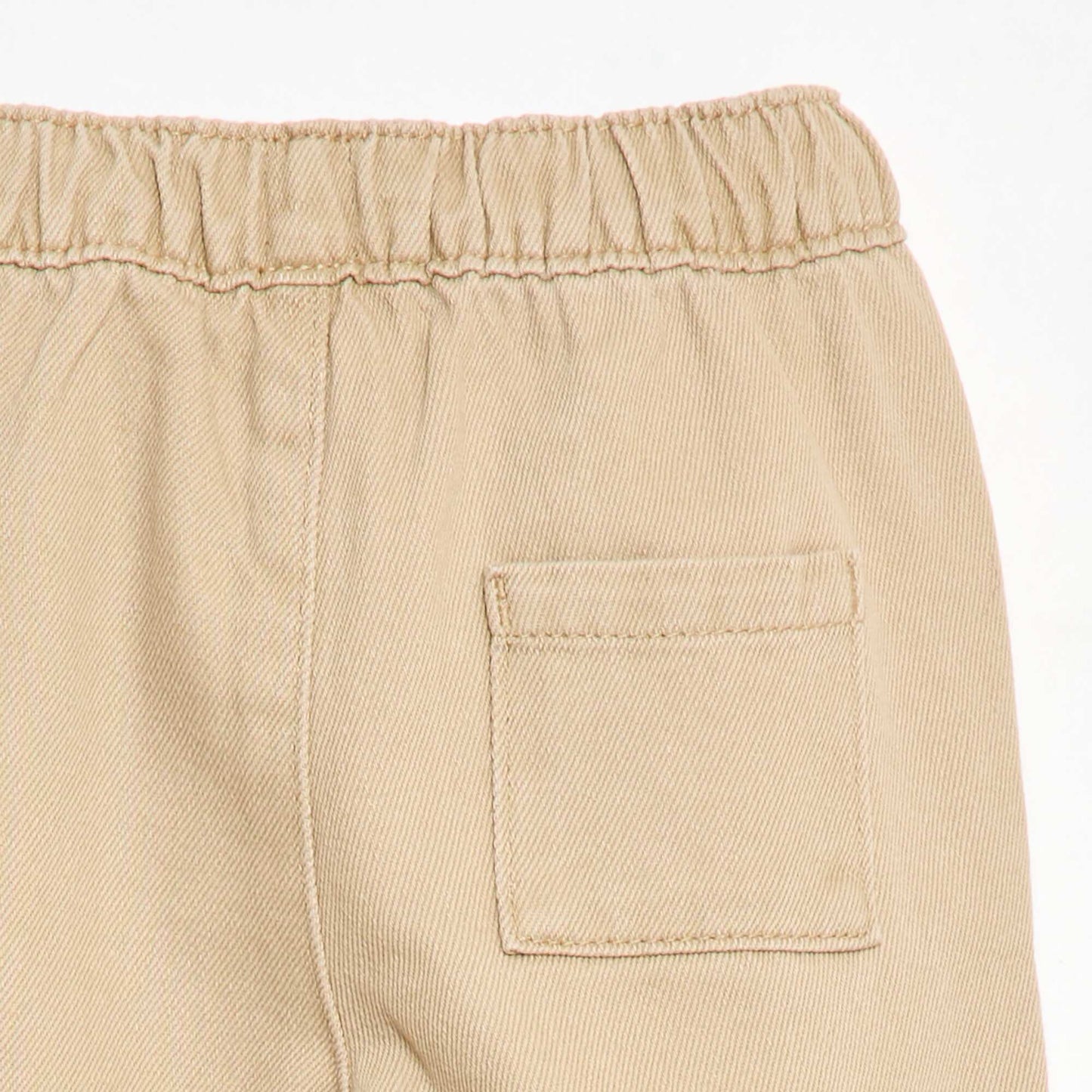 Relaxed Fit Plain Trousers BEIGE