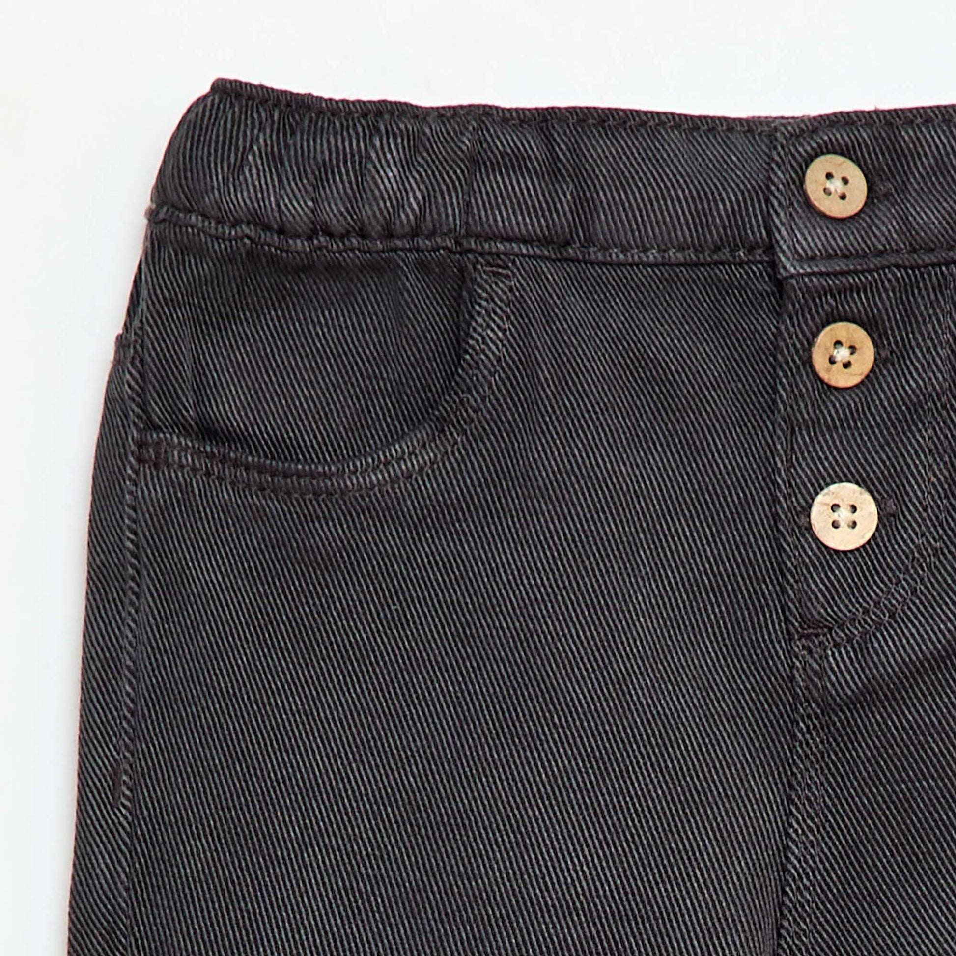 Relaxed Fit Soft Fabric Plain Trousers BLACK