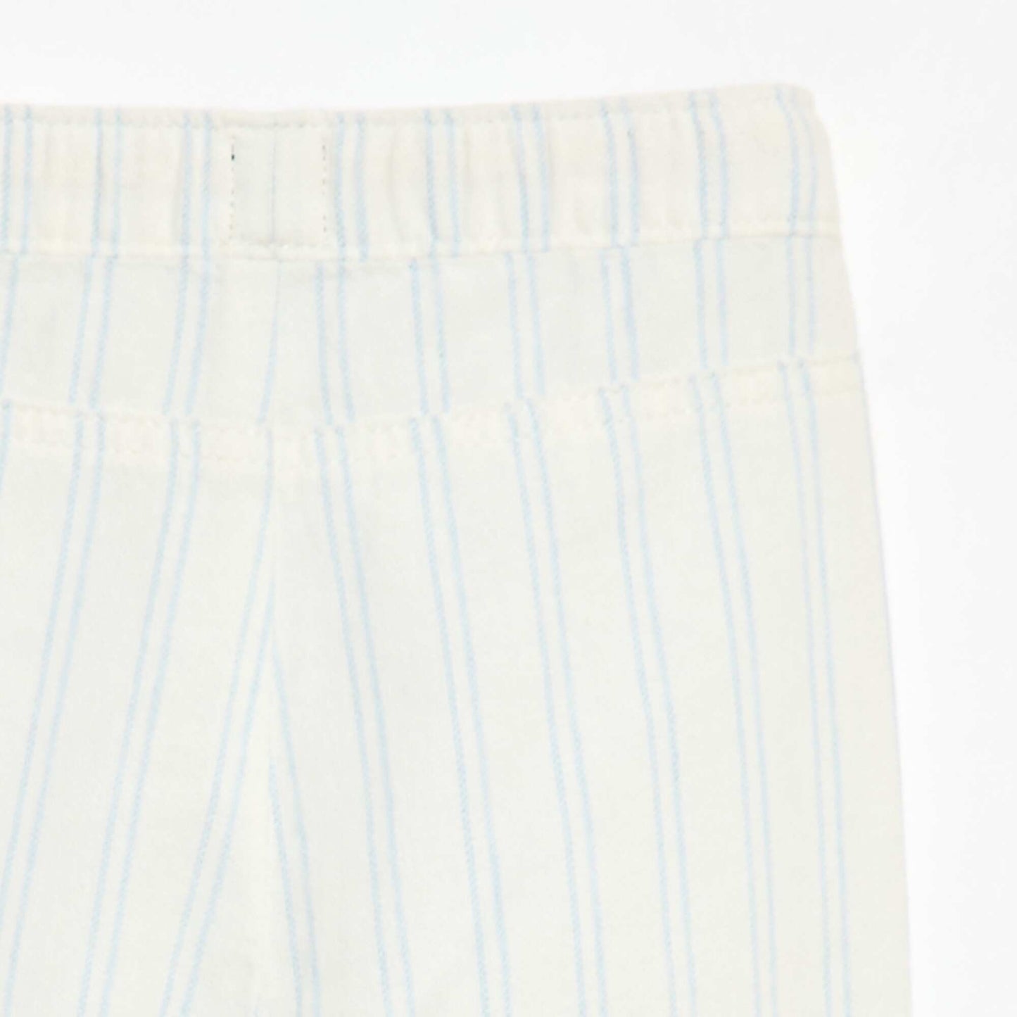White Trousers with Thin Stripes WHITE
