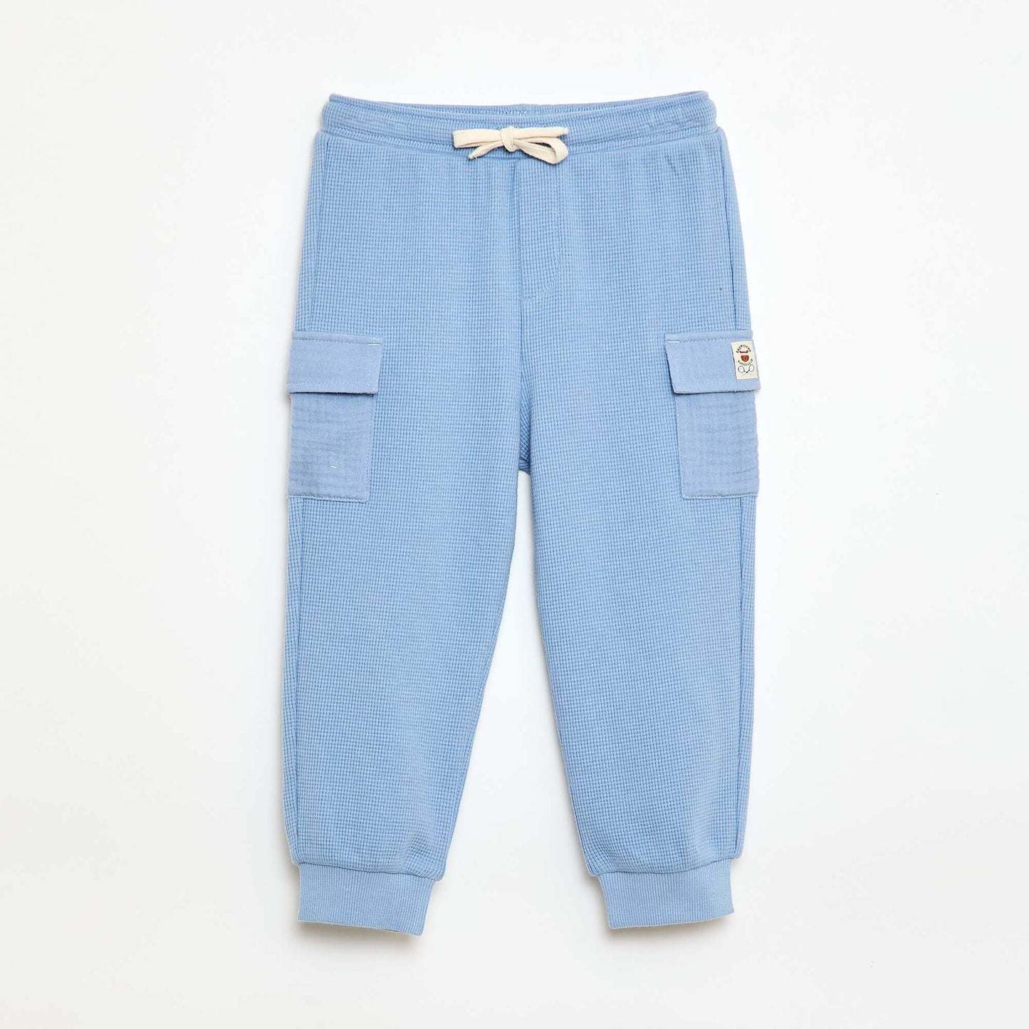 Waffle Knit Trousers BLUE
