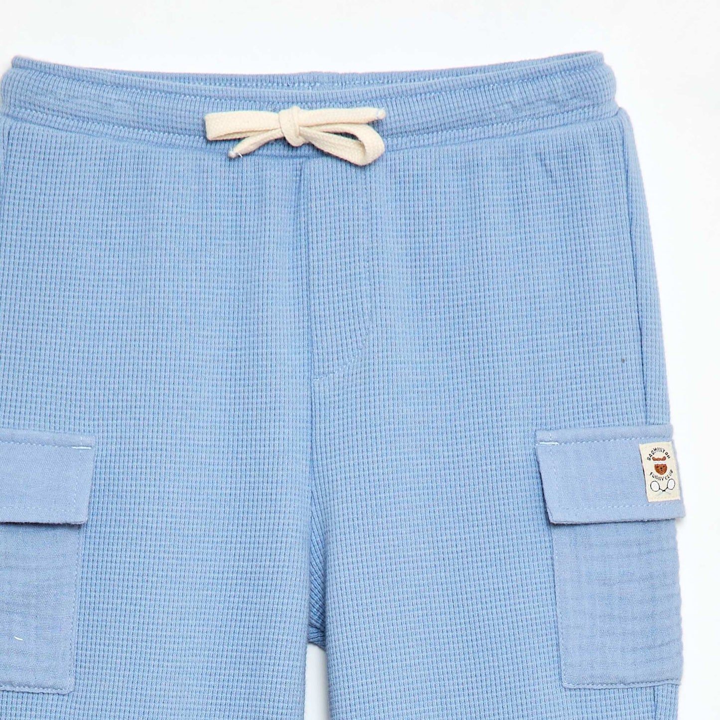 Waffle Knit Trousers BLUE