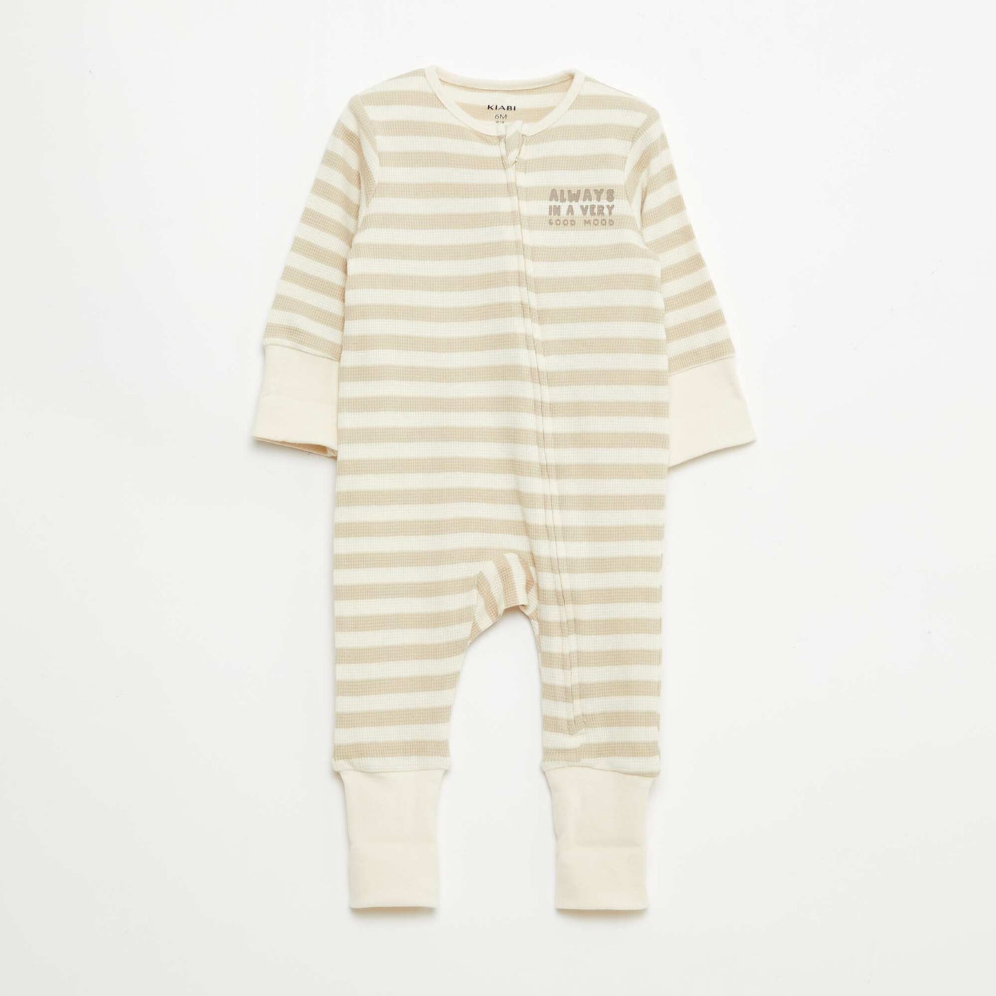 Evolutive Bodysuit + Ribbed Knit Sleepsuit Set BROWN