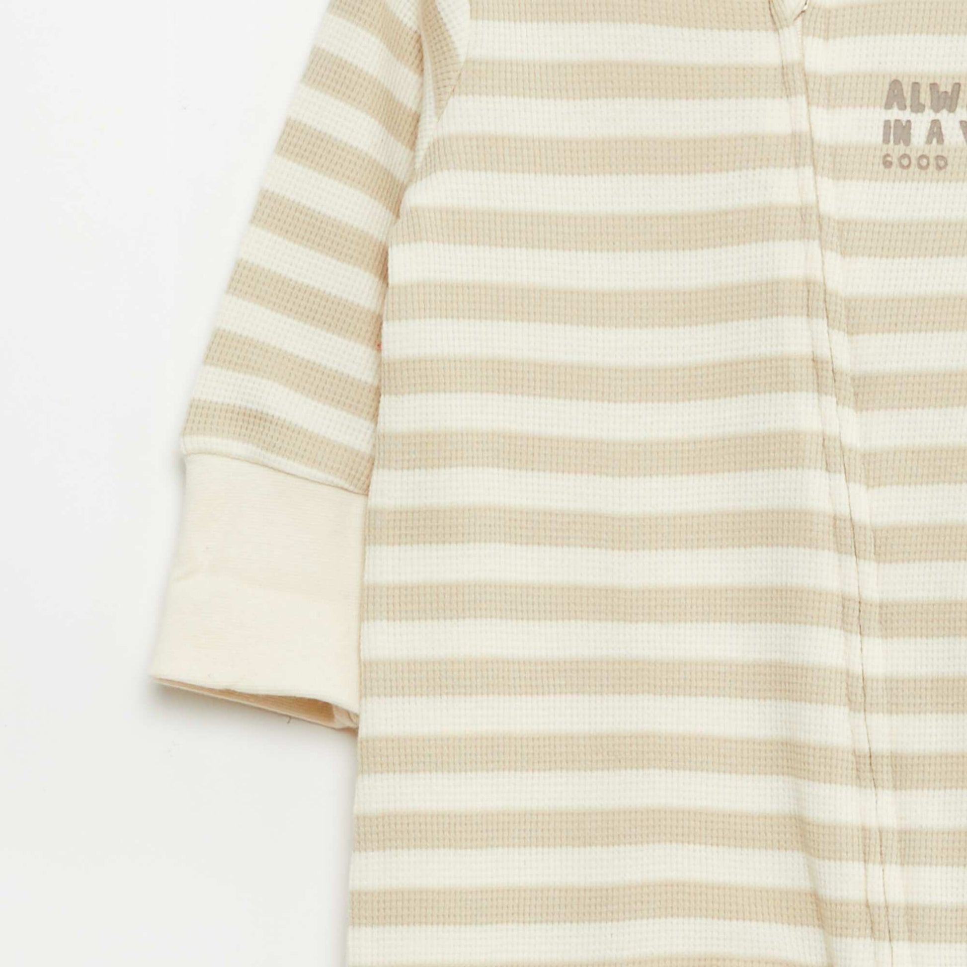 Evolutive Bodysuit + Ribbed Knit Sleepsuit Set BROWN