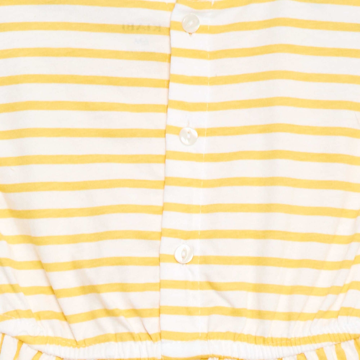 Short-Sleeved Cotton Jersey Dress YELLOW